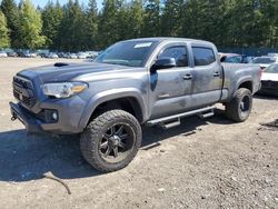 Salvage cars for sale from Copart Graham, WA: 2018 Toyota Tacoma Double Cab