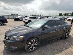 Salvage cars for sale from Copart Houston, TX: 2016 Nissan Maxima 3.5S