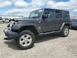 Salvage cars for sale at Haslet, TX auction: 2014 Jeep Wrangler Unlimited Sahara