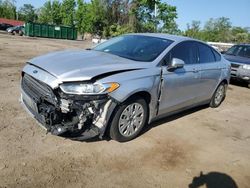 Salvage cars for sale from Copart Baltimore, MD: 2014 Ford Fusion S