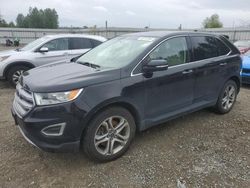 Salvage cars for sale at Arlington, WA auction: 2017 Ford Edge Titanium