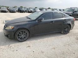 Salvage cars for sale from Copart San Antonio, TX: 2012 Lexus IS 250