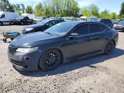 Salvage cars for sale at Portland, OR auction: 2015 Acura TLX Tech
