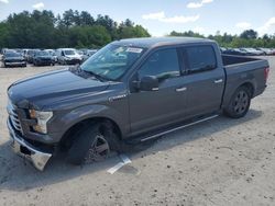 Salvage cars for sale at Mendon, MA auction: 2015 Ford F150 Supercrew