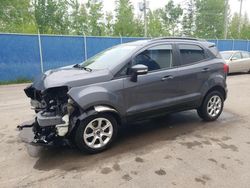 Salvage cars for sale from Copart Atlantic Canada Auction, NB: 2019 Ford Ecosport SE