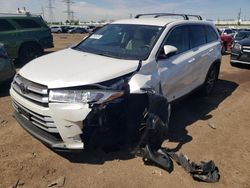 Toyota Highlander salvage cars for sale: 2019 Toyota Highlander LE