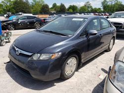 2008 Honda Civic Hybrid en venta en Madisonville, TN