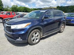 Toyota Highlander Hybrid Limited salvage cars for sale: 2015 Toyota Highlander Hybrid Limited