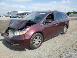 Salvage cars for sale from Copart San Diego, CA: 2015 Honda Odyssey EXL