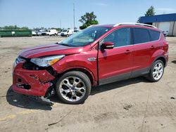 Salvage cars for sale from Copart Woodhaven, MI: 2014 Ford Escape Titanium