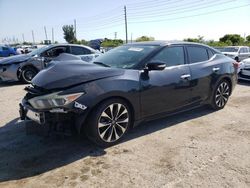 Salvage cars for sale at Miami, FL auction: 2016 Nissan Maxima 3.5S