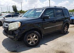 Salvage cars for sale at Miami, FL auction: 2011 Honda Pilot Touring