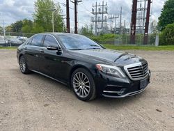 Salvage cars for sale at North Billerica, MA auction: 2016 Mercedes-Benz S 550 4matic