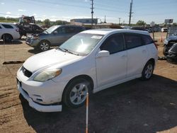 Salvage cars for sale at Colorado Springs, CO auction: 2003 Toyota Corolla Matrix Base