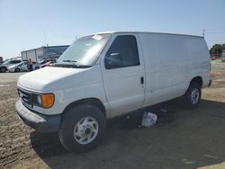Salvage cars for sale from Copart San Diego, CA: 2005 Ford Econoline E350 Super Duty Van