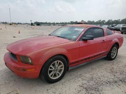 Salvage cars for sale at Houston, TX auction: 2005 Ford Mustang