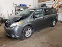 Salvage cars for sale at Ham Lake, MN auction: 2013 Toyota Sienna XLE