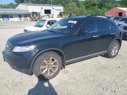 Salvage cars for sale at Mendon, MA auction: 2008 Infiniti FX35