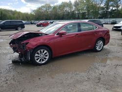 Salvage cars for sale at North Billerica, MA auction: 2014 Lexus ES 300H
