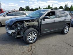 Salvage cars for sale at Portland, OR auction: 2014 Jeep Cherokee Limited