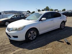 Salvage cars for sale from Copart San Diego, CA: 2013 Honda Accord LX