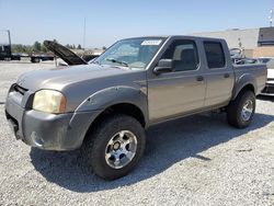 Salvage cars for sale at Mentone, CA auction: 2003 Nissan Frontier Crew Cab XE