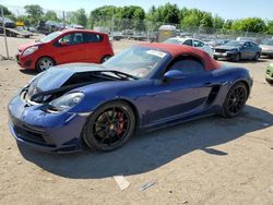Salvage cars for sale at Chalfont, PA auction: 2022 Porsche Boxster GTS
