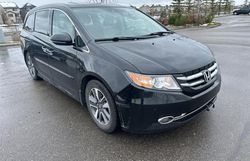 Salvage cars for sale at Rocky View County, AB auction: 2015 Honda Odyssey Touring