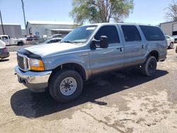 Salvage cars for sale from Copart Albuquerque, NM: 2001 Ford Excursion XLT