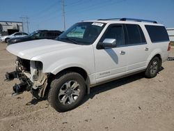 Salvage cars for sale at Bismarck, ND auction: 2015 Ford Expedition EL Platinum