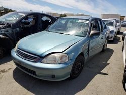 Salvage cars for sale at Martinez, CA auction: 2000 Honda Civic Base
