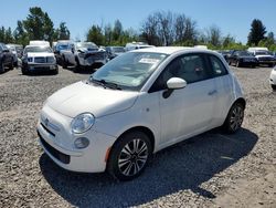 Salvage cars for sale at Portland, OR auction: 2012 Fiat 500 POP