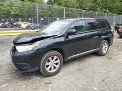 Salvage cars for sale at Waldorf, MD auction: 2012 Toyota Highlander Base