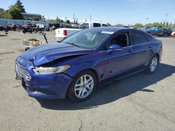 Salvage cars for sale from Copart Vallejo, CA: 2016 Ford Fusion SE