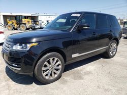 Land Rover Range Rover salvage cars for sale: 2015 Land Rover Range Rover HSE