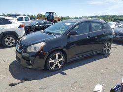 Salvage cars for sale from Copart Cahokia Heights, IL: 2009 Pontiac Vibe GT