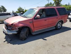 Salvage cars for sale from Copart San Martin, CA: 2001 Ford Expedition Eddie Bauer