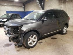 Ford Explorer salvage cars for sale: 2017 Ford Explorer XLT