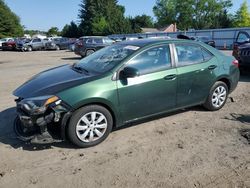 Salvage cars for sale from Copart Finksburg, MD: 2016 Toyota Corolla L