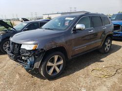 Jeep Grand Cherokee Overland salvage cars for sale: 2015 Jeep Grand Cherokee Overland