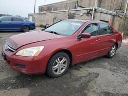 Salvage cars for sale from Copart Fredericksburg, VA: 2007 Honda Accord EX
