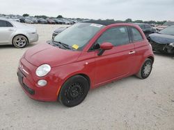 Salvage cars for sale from Copart San Antonio, TX: 2015 Fiat 500 POP