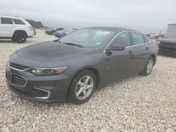 Salvage cars for sale at Temple, TX auction: 2017 Chevrolet Malibu LS