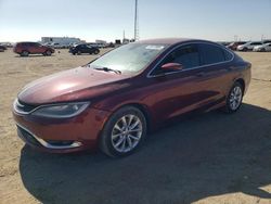 Salvage cars for sale at Amarillo, TX auction: 2015 Chrysler 200 C