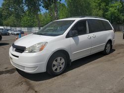 Salvage cars for sale at Portland, OR auction: 2005 Toyota Sienna CE