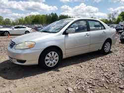 Salvage cars for sale at Chalfont, PA auction: 2003 Toyota Corolla CE