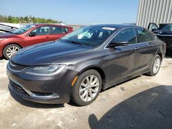 Salvage cars for sale from Copart Franklin, WI: 2015 Chrysler 200 C