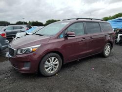 Salvage cars for sale at East Granby, CT auction: 2017 KIA Sedona LX