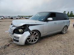 Salvage cars for sale from Copart Houston, TX: 2015 Land Rover Range Rover HSE