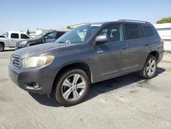 Salvage cars for sale from Copart Bakersfield, CA: 2008 Toyota Highlander Sport